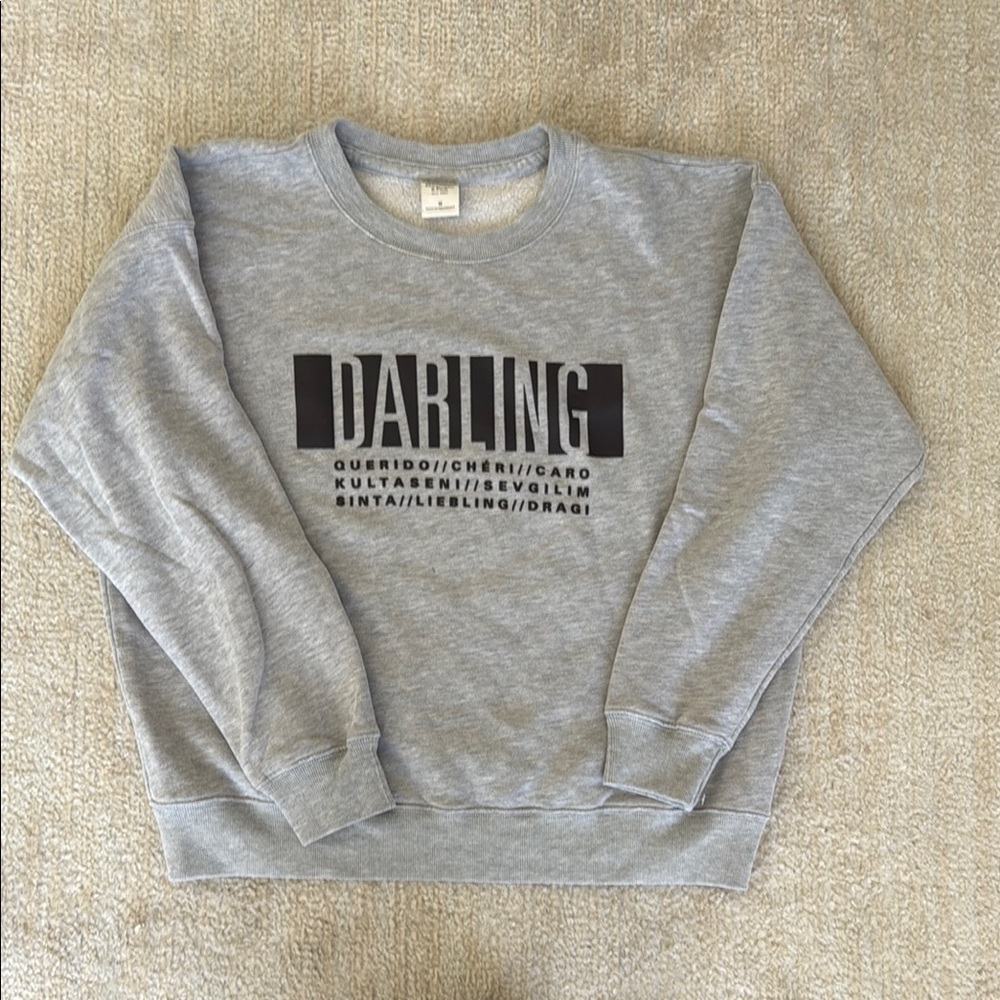Abercrombie & Fitch Oversized Gray Hoodie Size M - Picture 5 of 9